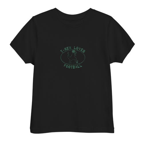 T-Rex Loves Football - Toddler T-Shirt
